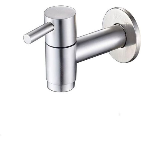 1 pcs Robinet Poussoir Temporisé, Robinet Poussoir Eau Froide Robinets de Lavabo pour Salle de Bain Robinet Salle Bain Robinet Lave Main Eau Froide pour la Salle de Bain et la Cuisine (1/4)