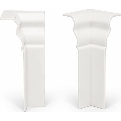 KGM Innenecken Hamburger Leiste weiß 19 x 80 mm RAL9010 4 Stück (1/4)