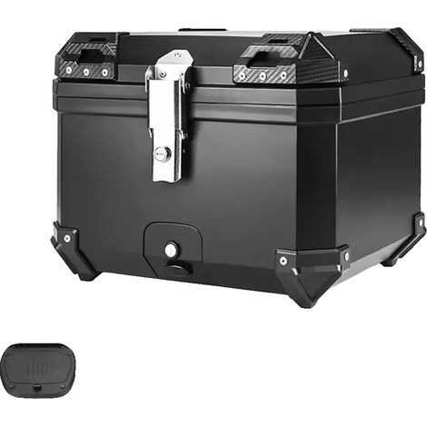 Coffre arrière de moto, capacité de 45L, design étanche (1/2)