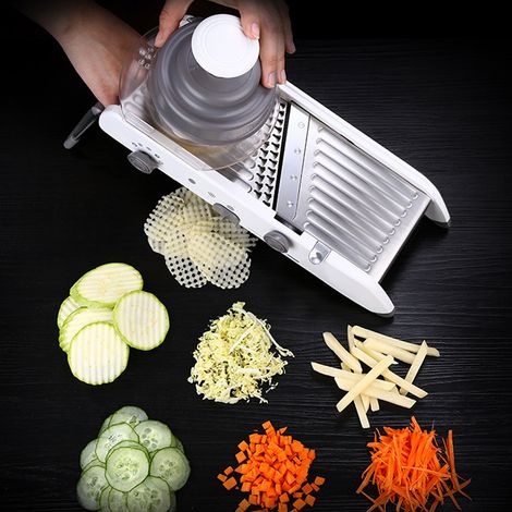Coupe-légumes manuel multifonctionnel, râpe en acier inoxydable, accessoire de cuisine (1/5)