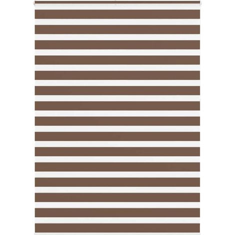 Doppelrollo Braun 155x230 cm Stoffbreite 150,9 cm Polyester