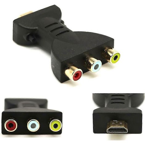 HDMI-kompatibel Stecker auf 3 Cinch-buchse Composite AV Konverter AV Signal Adapter (1/5)