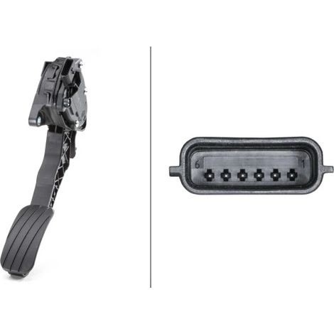Capteur, position d'accelerateur Hella 6PV 009 978-751 RENAULT 18 01 075 23R