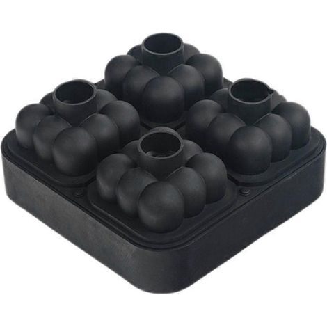 Moule à Glaçons Silicone 4 Cases, Bac à Glaçons 3D DIY, Forme pour Cubes de Glace (1/4)