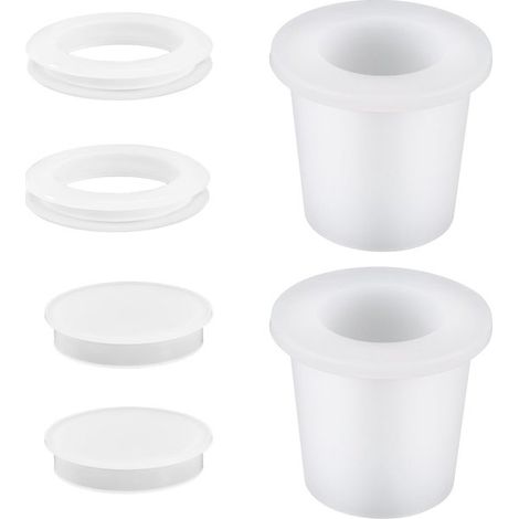 Dailygoods - Set di anelli per ombrellone - 2 coni in silicone per ombrellone - Stabilizzatore da tavolo - Manicotti per foro da 5-6,35 cm - Per esterni, patio e giardino - Protezione antigraffio - Ta (1/5)
