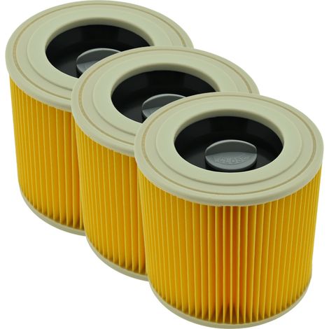 AllSpares Patroonfilter geschikt voor Kärcher 64145520, 6.414-552.0  Vervanging voor stofzuigers WD2, WD3, A1000, A2004, MV2, MV3  120 x 113 mm (1/5)