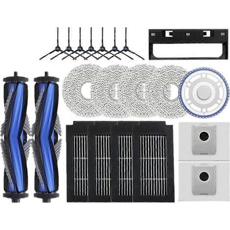 Zubehör für Ecovacs T50 PRO OMNI / T50 AUTO DDX67 Staubsauger: Hauptbürste, Reinigungstuch, HEPA-Filter, Staubbeutel. (1/5)