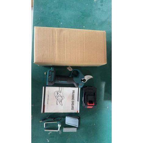 Jeffergarden Sécateur électrique 21 V sans balais, batterie 1300 mAh, lame en acier au carbone SK5, diamètre de coupe 30 mm, interrupteur de sécurité intégré, prise UE, 1 unité (1/5)
