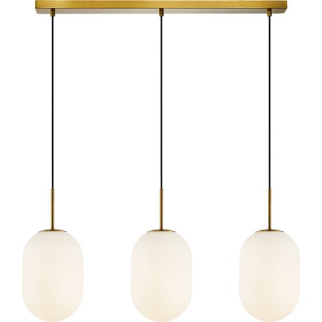 Lampada a sospensione Alias oro/bianco 3xE14 Milagro (1/5)