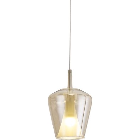 Suspension, Suspension Elsa Mantra Bronze en Verre, MANTRA (1/2)