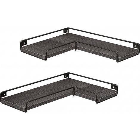 Levede Wall Shelves Floating 2pc Kitchen Corner Shelf Unit Home Sotrage Decor