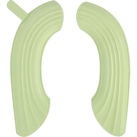 Funda impermeable de EVA para asiento de inodoro con asa, modelo universalmente ajustable para todos los inodoros, dimensiones 51 x 11,7 cm, 33 g, paquete de 2 unidades. (1/3)