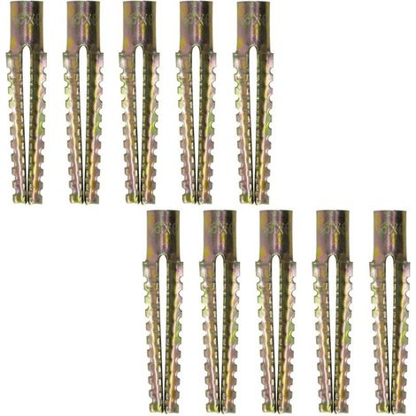 Lot de 10 chevilles à expansion en métal M8x60mm – Fixation béton, carreaux de plâtre – Résistance élevée, montage stable (1/5)