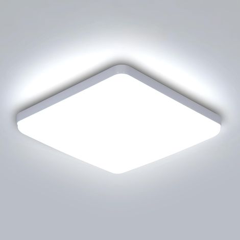 36W Plafonnier LED Carré 3.5CM Ultra-Mince Panneau LED Plafond 6500K Blanc Froid, Lampe de Plafond Moderne pour Salle de Bain, Salon, Cuisine, Chambre, Couloir, Balcon, Garage (1/5)