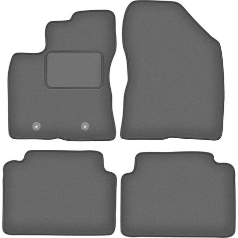 Alfombrillas de grafito para Toyota Avensis III T27 familiar, sedán, liftback (2009-2013)