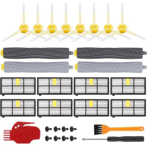 Kit accessoires iRobot Roomba série 800-980, filtres, brosses, extracteurs, vis – pièces de rechange Label (1/2)