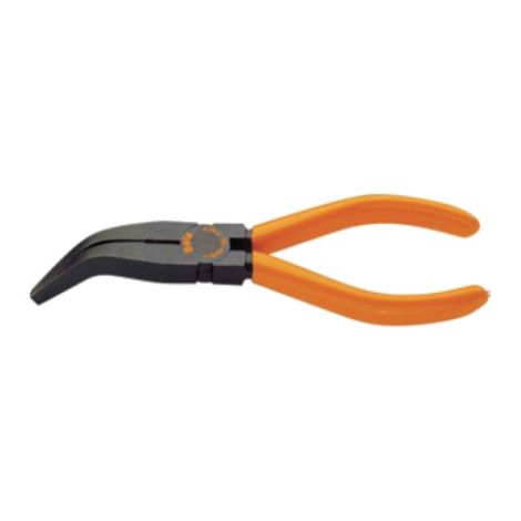 BETA 1164N/200 - PINZE A BECCHI PIATTI LUNGHISSIMI PIEGATI ZIGRINATI, FOSFATATE CON MANICI RICOPERTI IN PVC