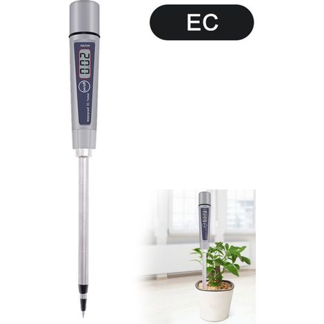Testeur de sol haute précision, testeur de conductivité électrique du sol pour plantes de jardin, exploitations hydroponiques et piscines (1/5)