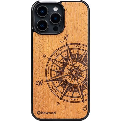 Bewood Holzhülle für iPhone 16 Pro Max TRAVELER MERBAU (1/5)
