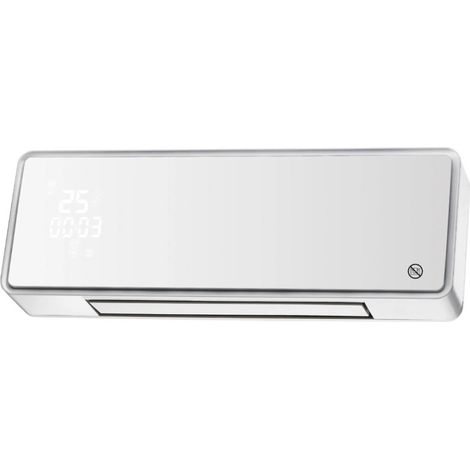Riscaldatore a parete in ceramica da 2000 W con telecomando  Vetro bianco  Riscaldatore elettrico (1/5)