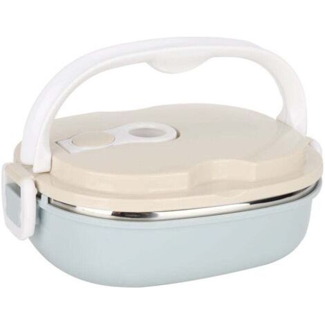 BUNTHAUS PA Boîte à sandwich en acier inoxydable hermétique, Boîte à déjeuner isotherme portable avec poignée pour bureau pour Repas Chauds Thermiques Bol Récipient Alimentaire (1/4)
