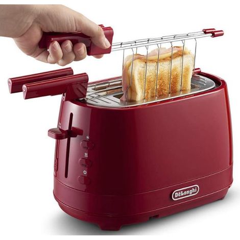 DeLonghi CTLAP2203.R Toaster 2 Scheibe(n) Rot 550 W
