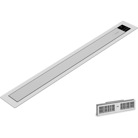 Klarstein Brisa - Cappa aspirante a scomparsa in acciaio inox, 90 cm, 708 m³/ora, A+