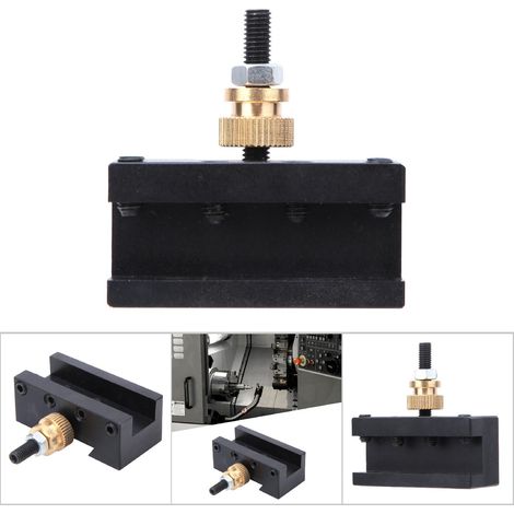 Porte-outil à changement rapide pour tour CNC, compatible avec les outils de tournage américains (1/5)