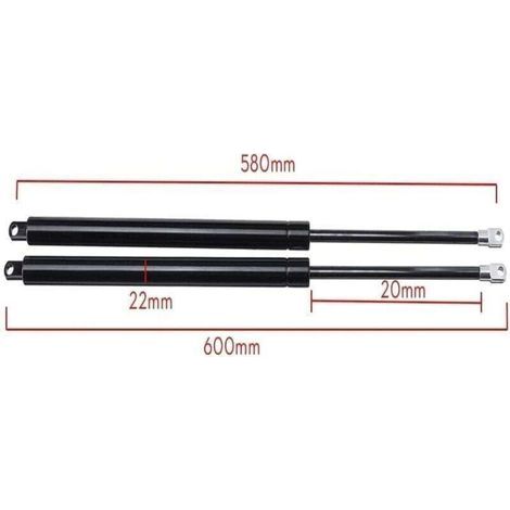 Vérins À gaz 2X Shock Car Lift Strut Support Bar Ressort À Gaz Lift Up Support Pneumatique Pour Lit Stockage Tige Hydraulique Amortisseur Universel 58cm 580mm 750N Ressorts à Gaz Hayon (1/4)