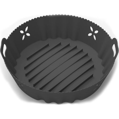 Silikonzubehör für Heißluftfritteusen, multifunktionale Silikonpfanne mit Beschichtung für Heißluftfritteusen (1/4)