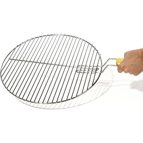 Grille De Barbecue De Remplacement + Poignée. Ronde En Inox : Diamètre 54,5 cm (1/5)
