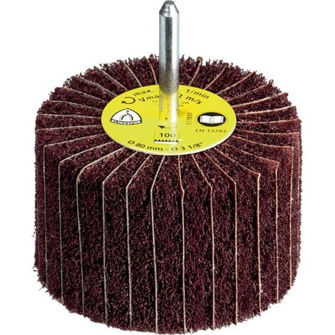 Meule à lamelles NCS 600 Ø60xH30mm K.600 arbre corindon D.6mm KLINGSPOR (Par 10) (1/2)