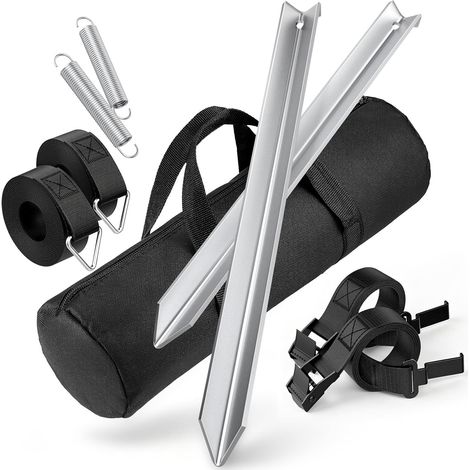 Kit de sangles anti-tempête pour auvent – système de tension et de fixation anti-tempête pour auvents, kit de haubanage avec sangles anti-tempête (1/5)