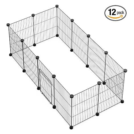 Porte Petit Animal Pet Fence, Cage de Lapin, Cage de Cochon d'Inde, Chiot, Chaton Fence, intérieur ou extérieur Portable Treillis métallique Fence (1/5)