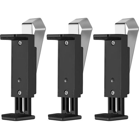 Lot de 3 supports réglables pour porte de garage - Clip pour pare-soleil de voiture - Montage facile sans outils - Compact et portable - Pince pratique pour (1/5)