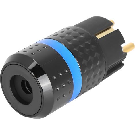 IEC-Monosaudio-Stecker, langlebiger, vergoldeter Audio-Stromanschluss aus reinem Kupfer 100250V (E102G (Stecker)) (1/5)