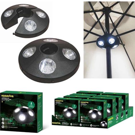 Lampada per Ombrellone da Giardino 4 Led a Batterie (1/2)