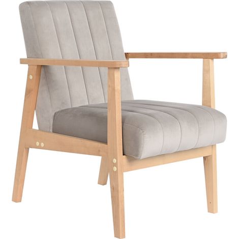 Sillon Poliester Pino 63X68X81 Gris (1/5)