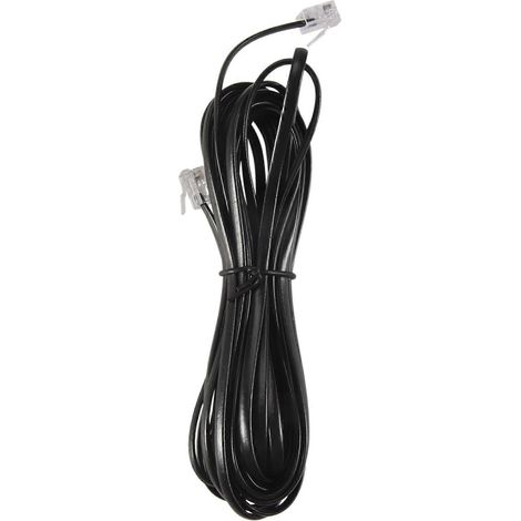 Câble téléphonique RJ11 6P4C pour modem ADSL, 5 mètres (1/5)