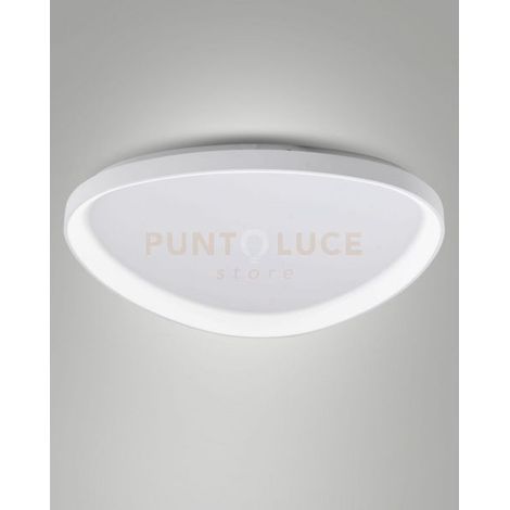 QUIRK PLAFONIERA LED BIANCA D.80CM A LED CCT 2700K - 3200K - 4000K- 75W - 8900 lm DIMMERABILE
