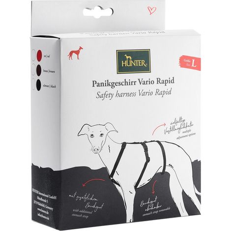 Hunter Safety VR Geschirr für Hunde Rot Größe M/L