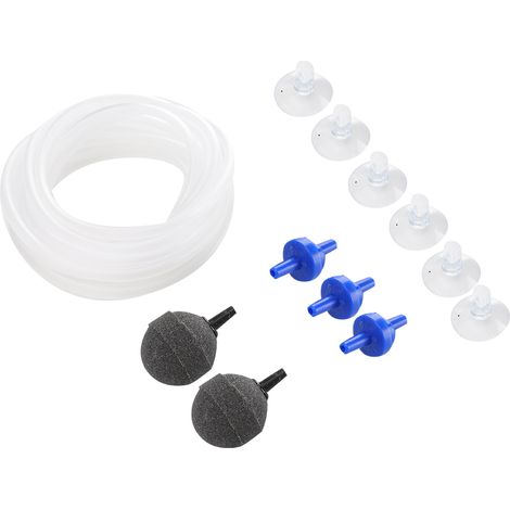 Accessoires pour pompe à oxygène : clapet anti-retour, tuyau d'air, pierre à air, kit d'aération pour aquarium (1/5)