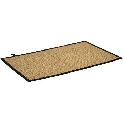 Tapis de Salle de Bain en Bambou "Stemy" 50x80cm Noir (1/4)