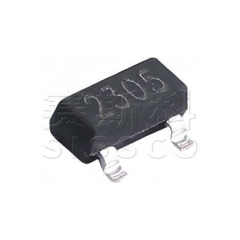 TWGMC SI2305 SOT-23 surface mount MOSFET transistor, electronic component chip, electronic components, 5 units, assembly.