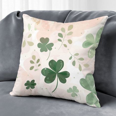 Housse de coussin fleurs naturelles, décoration maison élégante,50×50cm (1/5)