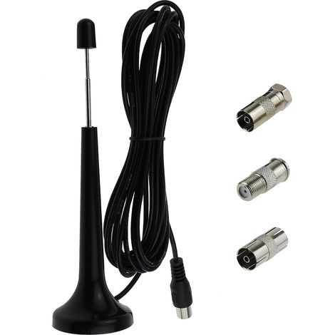 Antenne FM 50-Ohm Dab Antenne Radio Antenne Voiture Numérique avec Base Magnétique 3.5m avec 3 Adaptateurs pour Amplificateur Stéréo Système Home Cinéma Autoradio (1/5)
