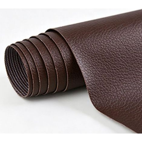 Kit de réparation pour cuir auto-adhésif 140 x 50 cm, chiffon de réparation pour simili cuir auto-adhésif, canapé en cuir, réparation du cuir, film décoratif, patchs pour cuir, réparation de meubles (1/5)