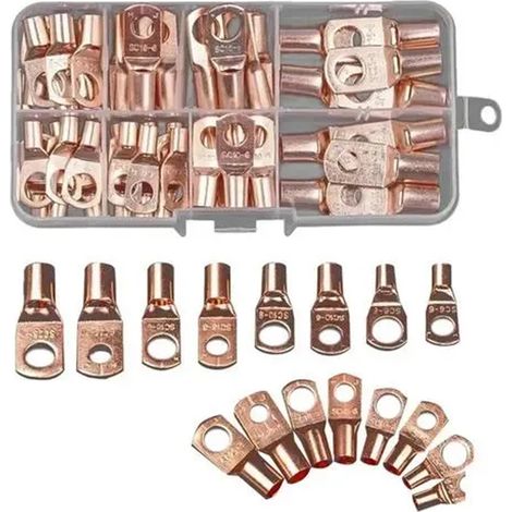 Conector Anular SC6-25 - Terminal de Empalme para Cable de Cobre - 70 Unidades - Rango 6-25 mm² - Para Instalaciones Eléctricas (1/5)