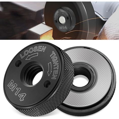 2 Pièces M14 Ecrou Meuleuse pour AEG, Metabo, Flex, Black (1/5)