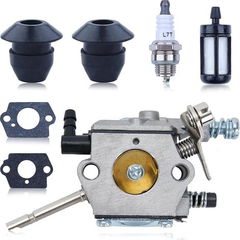 Kit Carburateur Filtre à Essence Pour Stihl H24D FS 48 52 56 62 66 81 86 106 FS48 FS52 FS56 FS62 FS66 FS81 FS86 FS106 Tondeuse à gazon, Remplacement Pour Walbro WT-45-1, 4126 1200 0600 (1/5)